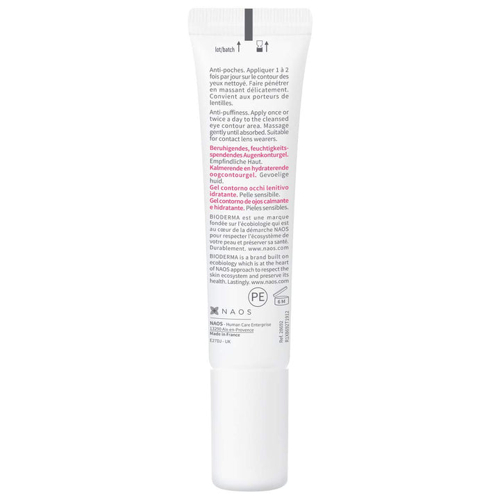 - Eye Gel - Sensibio - Moisturizing and Visibly Reduces Fine Lines - Skin Soothing - Eye Gel for Sensitive Skin