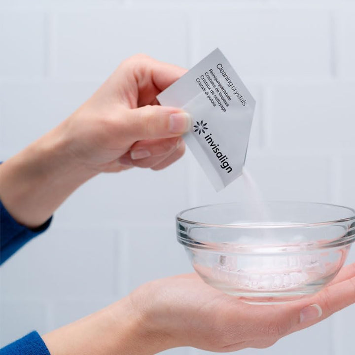 Cleaning Crystals for Clear Aligners and Retainers, (50 Packets)