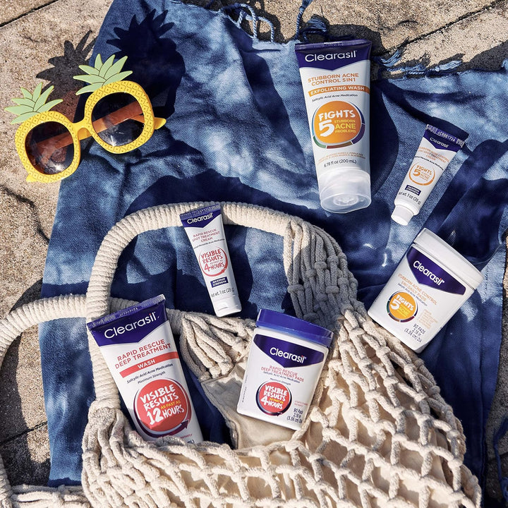 Rapid Rescue Deep Treatment Acne Face Pads, Maximum Strenght with 2% Salicylic Acid Acne Treatment Medicine, 90 Count