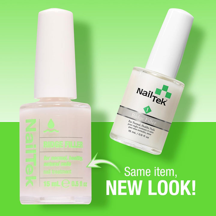 Ridge Filler Formula 1 – Clear Ridge Filler for Nails Base Coat, Nail Strengthener Polish for Strong, Healthy Natural Nails Growth, 0.5 Fl Oz