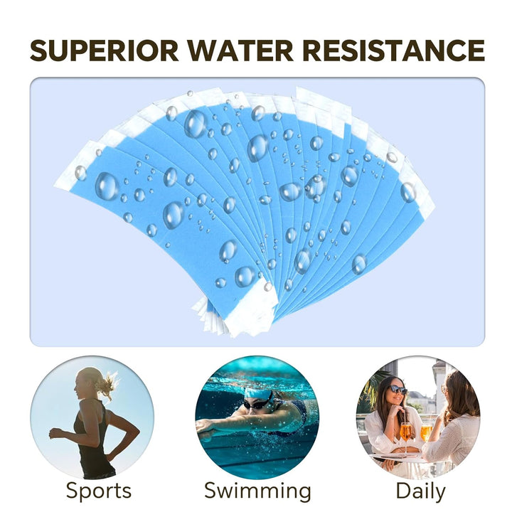 Wig Tape Double Sided 58Pcs Lace Front Tape for Wigs Waterproof Lace Tape for Wigs Strong Hold Wig Adhesive Strips Toupee Tapes Hairpiece