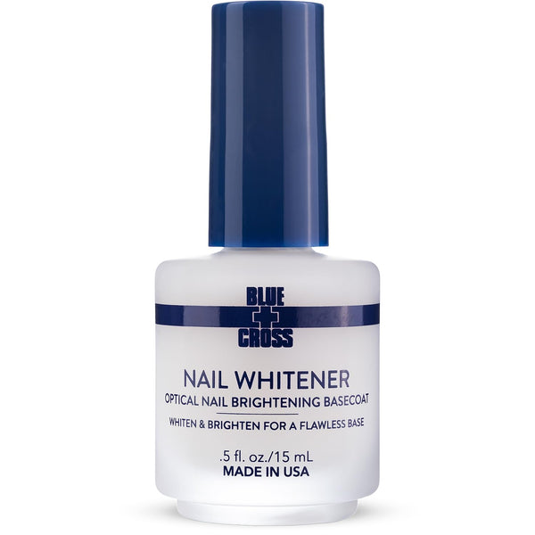Nail Whitener, Professional Optical Brightening Basecoat Nail Concealer Polish with Vitamin E, Lemon Lime Extracts, Made in USA, 15Ml