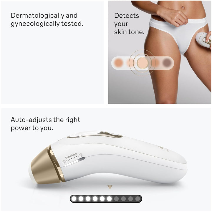 IPL at Home Laser Hair Removal for Women and Men, Silk Expert Pro 5 PL5137 with Venus Swirl Razor, Permanent Visible Hair Reduction in Hair Regrowth for Body & Face, Corded, PL5137