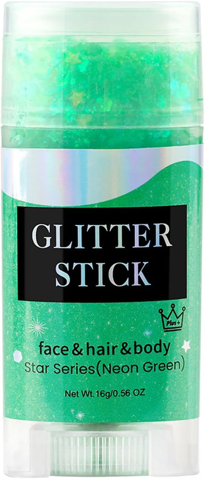 Purple Body Glitter Stick,Singer Concert Outfit Face Glitter Makeup for Women,Hair Glitter Gel for Kids,Festival Rave Pride Accessories,Mermaid Sequins Chunky Glitter Face Paint,0.56Oz