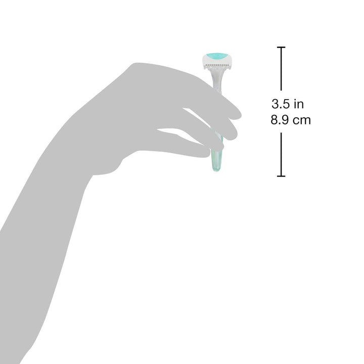 About Body Bikini Shavers - 3 Gentle Beauty Groomers, Japanese Steel Razor Ideal for Shaving, Exfoliating and Trimming Intimate Areas, Skin-Soothing Aloe Moisture Pad Gently Glides along Skin