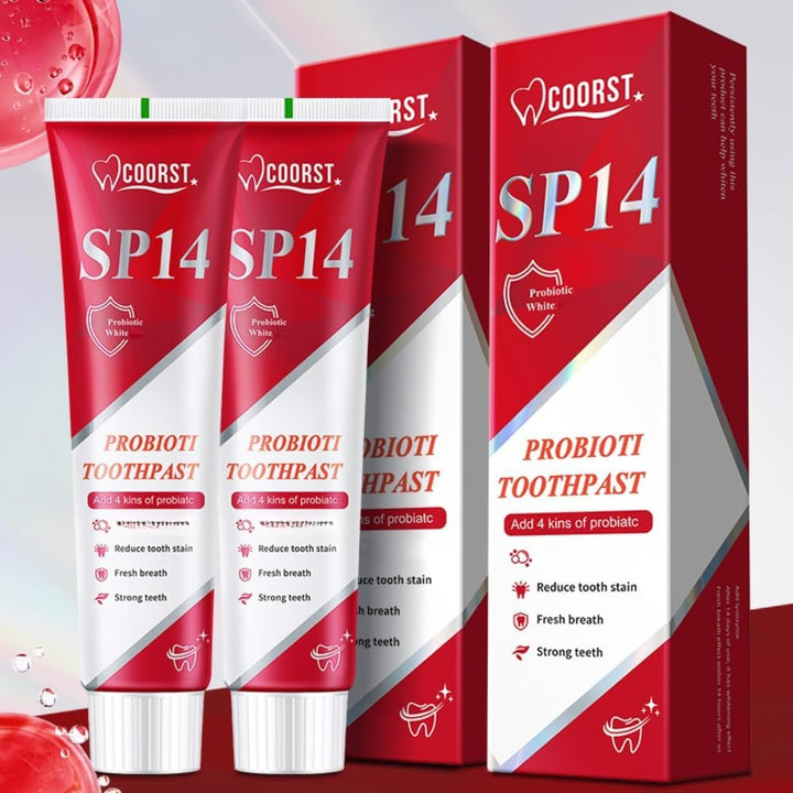 Sp14 Probiotic Toothpaste, Sp14, Fresh Breath, Deep Cleaning Care Toothpaste, Basic Cleaning for Home & Travel Use