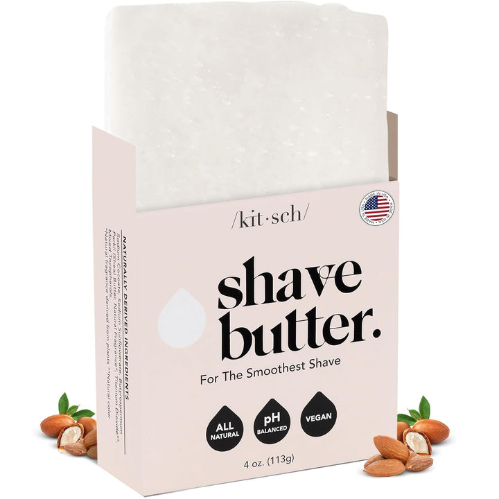 Shaving Soap for Women - Hydrating Shave Butter & Shave Soap Bar - Nourishing Bar Soap for Smooth, Irritation-Free Shave – Paraben, Silicone & Sulfate-Free - Vegan, Made in USA - 4 Oz