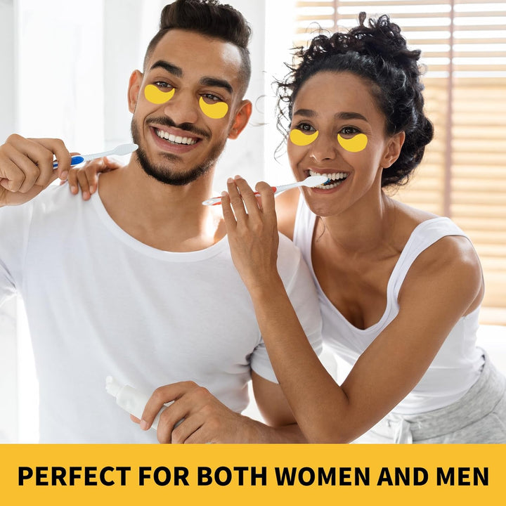 Under Eye Patches for Puffy Eyes 70PCS, 24K Gold Eye Mask for Dark Circles and Puffiness, under Eye Mask Patches Skincare, Eye Gel Pads, Eye Patches for Wrinkles, Puffy Eyes Bags Treatment Women Men