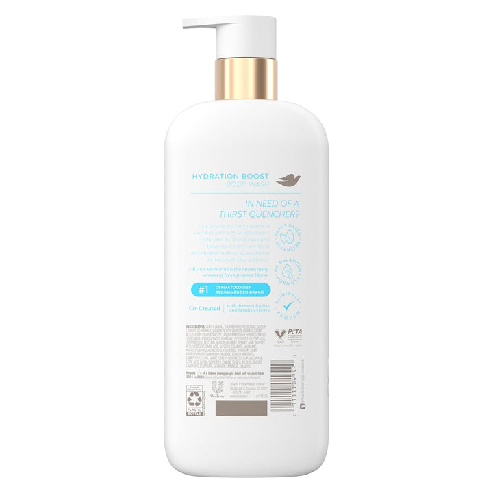 Serum Body Wash Hydration Boost Actively Drenches Dry Skin with Hyaluronic Acid Serum 18.5 Fl Oz