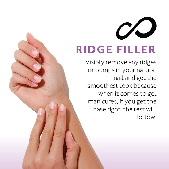 Ridge Filler Base Coat Nail Polish– 13.5 Ml Clear Nail Primer Treatment - Ridge Filling Base Coat Strengthener for Nail Strength & Repair of Hard, Thin, Dry & Ridged Fingernails - 1 Unit