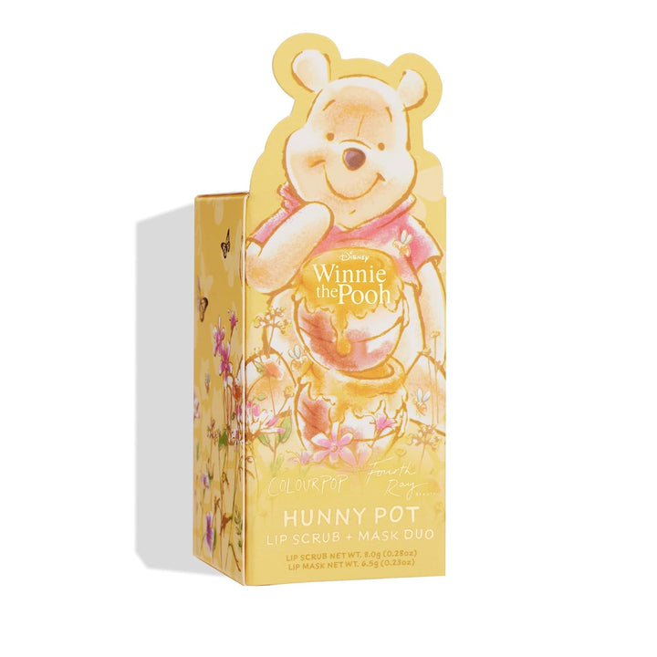 X Winnie the Pooh Lip Scrub & Mask Set - Vegan & Cruelty-Free Lip Care Duo - Exfoliates, Moisturizes & Softens - Enriched with a Honey Flavor - Hunny Pot (2 Count)