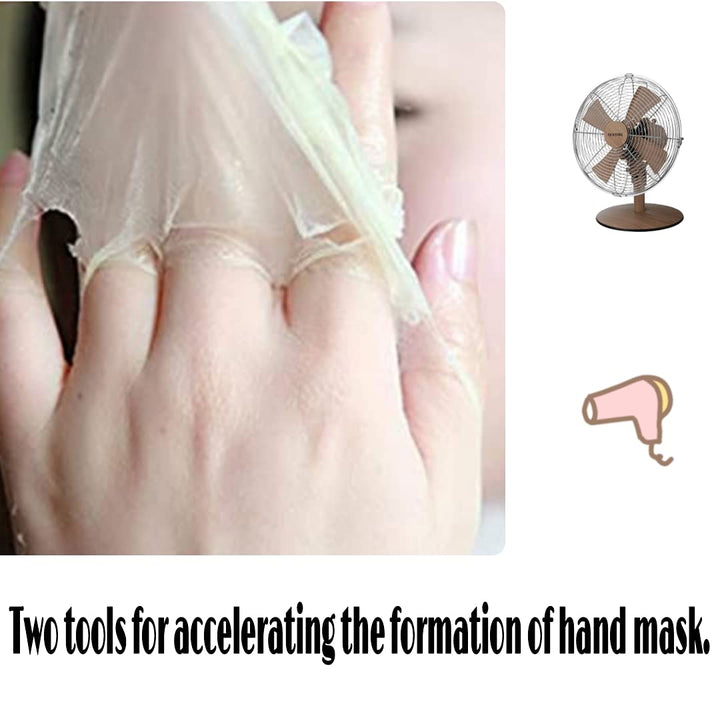 Hand Mask Milk Honey Peel off Hand Wax Moisturizing Hydrating Nourishing Exfoliating Hand Film Hands Care Paraffin110G
