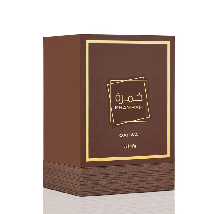 Khamrah Qahwa - Vanilla, Warm Spicy, Cinnamon, Sweet - Eau De Parfum Long-Lasting Fragrance for Unisex, 3.40 Ounce / 100 Ml