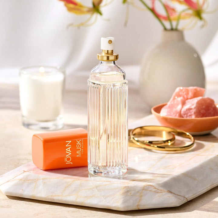 Musk for Women Eau De Cologne Spray 2 Fl Oz (Pack of 1), Notes of Jasmine, Amber, and Neroli, Women'S Fragrance, Long Lasting, Everyday Fragrance, Travel Size