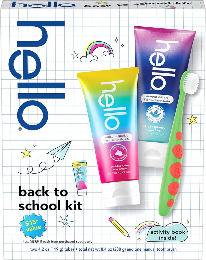 Unicorn Sparkle Kids Toothpaste with Fluoride, Bubble Gum Toothpaste, 4.2 Oz Tube (Pack of 3)