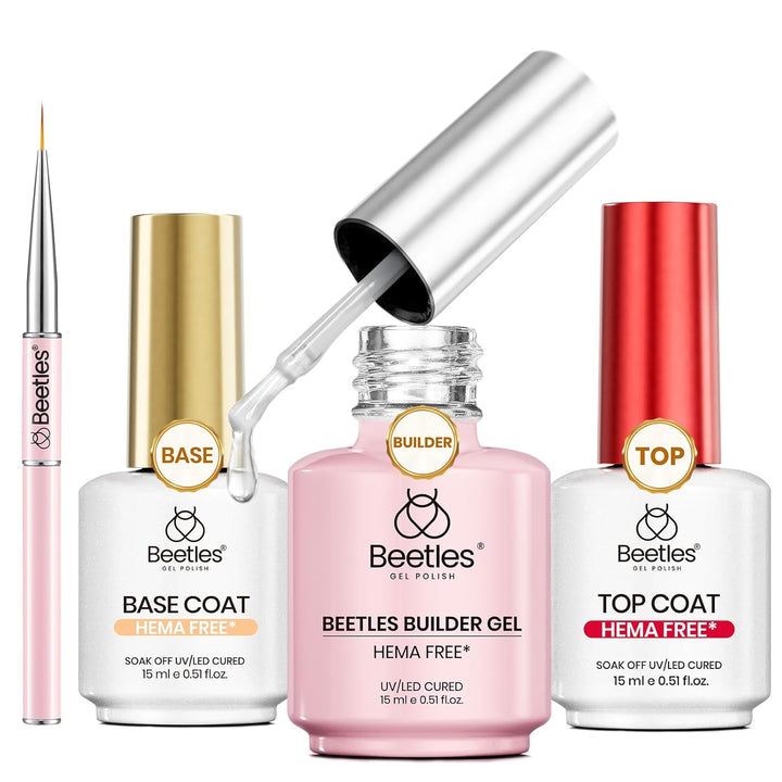 2Pcs 15Ml No Wipe Top Coat Gel Nail Polish High Gloss Shiny Long-Lasting Clear Gel Top Coat, Soak off Nail Lamp, Christmas Nails Home DIY Manicure and Nail Salon Gifts for Girls