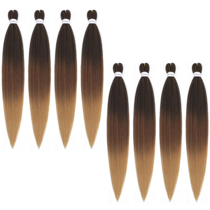 Purple Braiding Hair Pre Stretched Long Braid 30 Inch 2 Packs Professional Braiding Hair Extensions Synthetic Crochet Twist Braids (30 Inch, Purple)