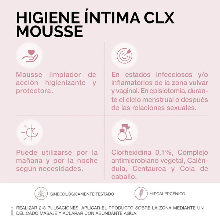 Gynelaude Higiene Íntima Clx Mousse 200Ml