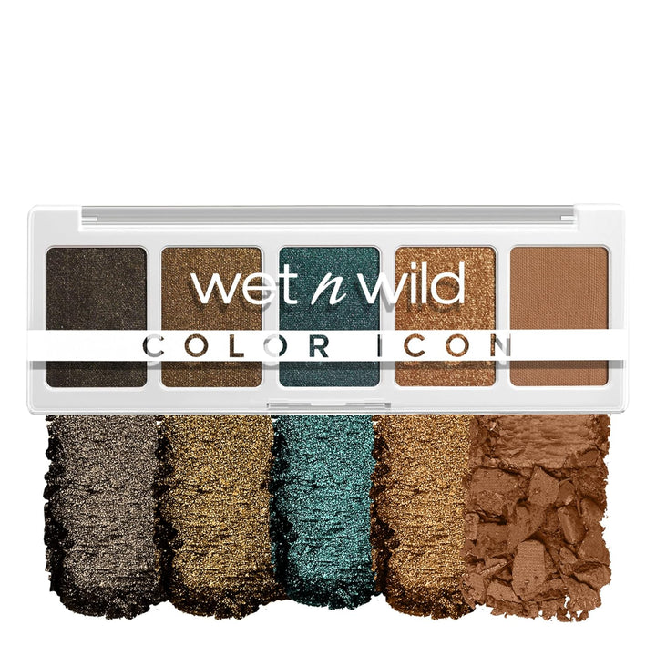 Color Icon Eyeshadow Makeup 5 Pan Palette, Matte, Shimmer, Metallic, Long Wearing, Rich Buttery Pigment, Cruelty Free - Walking on Eggshells