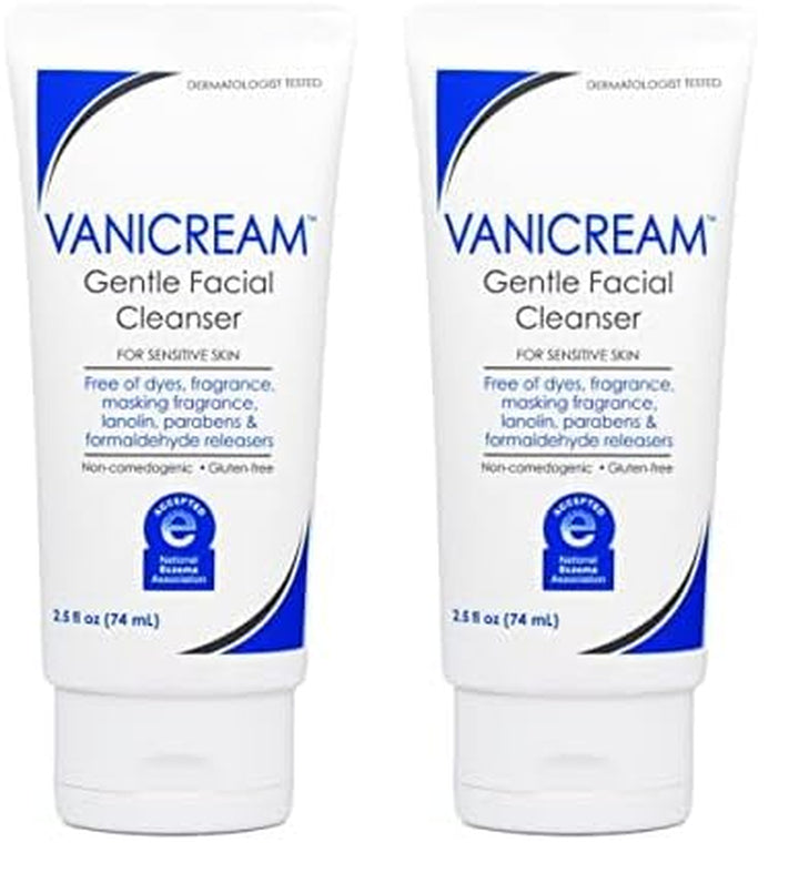 Gentle Facial Cleanser with Pump Dispenser - 8 Fl Oz - Formulated without Common Irritants for Those with Sensitive Skin