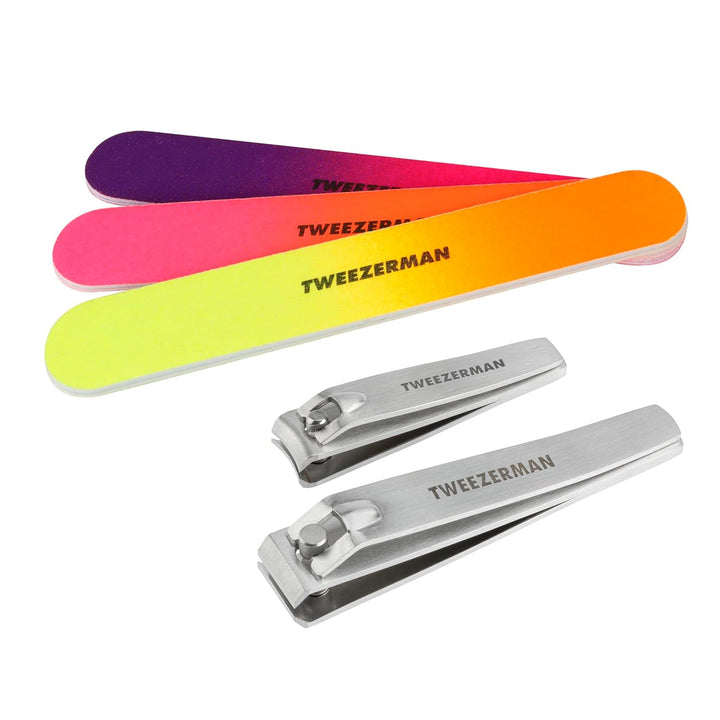 Stainless Steel Combo Set with Fingernail and Toenail Clippers