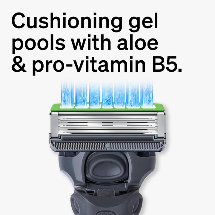 Hydro Sensitive Razor Refills, 12Ct | 5 Blade Razor for Men, Shaving Blades, 12 Refills