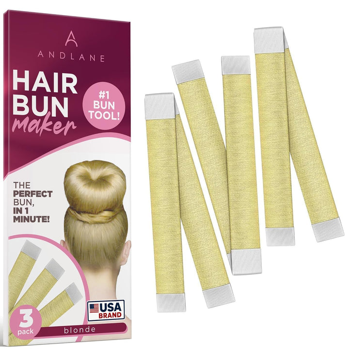 Women'S Hair Bun Maker French Twist Hair Fold Wrap Snap by  (1 Brown, 1 Light Brown)