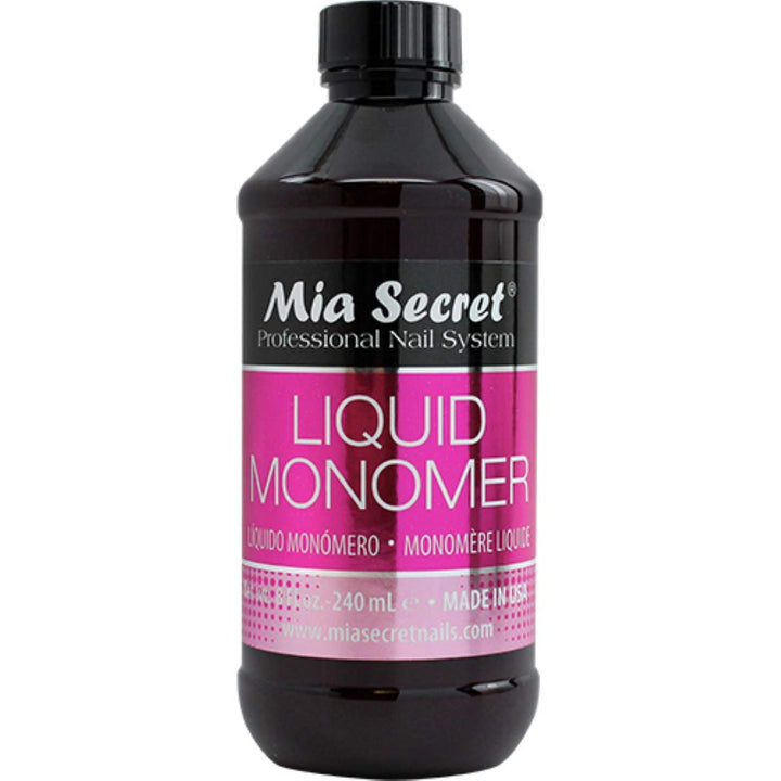Liquid Monomer 8 Oz. Professional Acrylic Nail System - MMA FREE - Made in the USA
