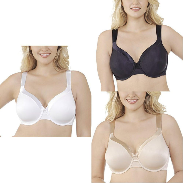 Women'S Illumination Full Figure Zoned-In Support Bra, Lightly Lined Cups up to DD