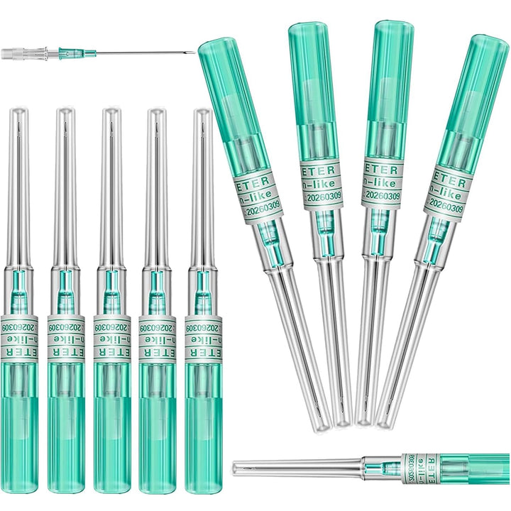 Catheter Piercing Needles - 6Pcs 16G Catheter Needles Cateter Para Catheter Hollow Needles for Ear Nose Belly Cartilage Piercing Needles - Professional Quality for Piercing Tool Supplies