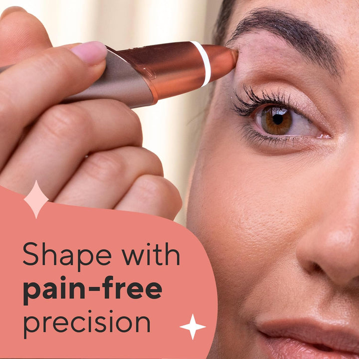 Brows Eyebrow Hair Remover for Women, Electric Eyebrow Razor for Women with LED Light for Instant and Painless Hair Removal