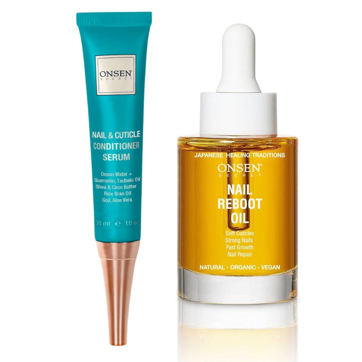 Secret Nail Reboot Duo - Treatment for Damaged Nails - Natural Nail Care & Cuticle Repair - Visible Results for Perfect Nails, Cuticle Conditioner Cream 30Ml & Nail Reboot Oil 30Ml