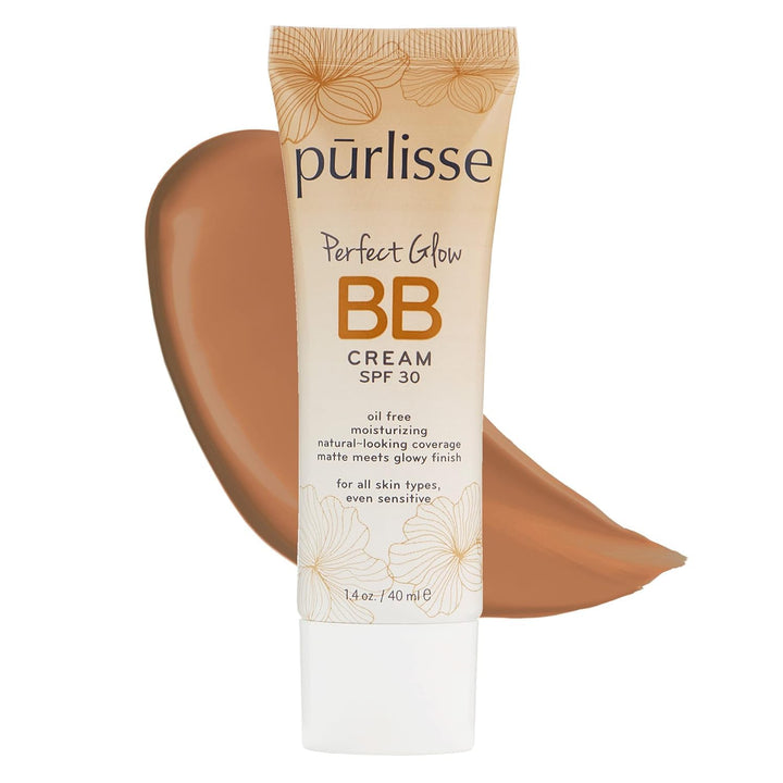 Perfect Glow BB Cream with SPF 30 - Matte Meets Dewy Finish - Enriched with Goji & Hawthorn Berry to Help Improve Skin Texture & Radiance - Light (1.4 Oz)