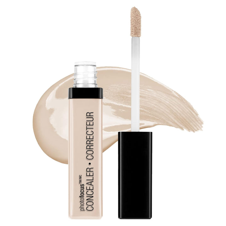 Photo Focus Concealer, Light/Med Beige, under Eyes, Makeup, Blemish, Full Coverage, Lightweight