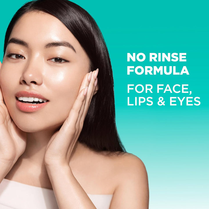 Micellar Water with Hyaluronic Acid, Facial Cleanser & Makeup Remover, Hydrating and Plumping, for All Skin Types, Vegan, Cruelty Free, 13.5 Fl Oz (400Ml), 1 Count