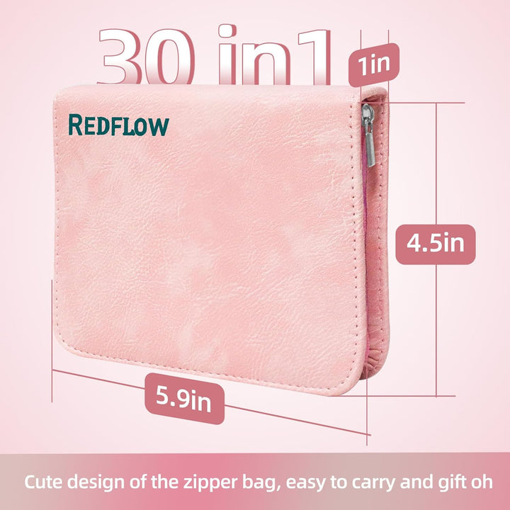 Manicure Set 30 in 1 Nail Clipper Set,  Nail Clippers, Fingernail & Toenail Clippers, Manicure Tools, Pedicure Tools, Suitable for Travel Manicure Kit, Nail Set Kit with Everything Profe