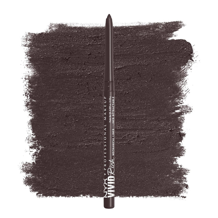 Mechanical Eye Pencil,Vivid Rich Mechanical, Creamy Retractable Eyeliner - Always Onyx, Black Eyeliner