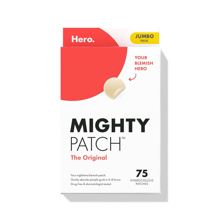™ Original Patch from Hero Cosmetics – the #1 Hydrocolloid Acne Pimple Patch for Shrinking Zits and Whiteheads in 1 Use; Nighttime Spot Stickers for Face and Skin (36 Count)