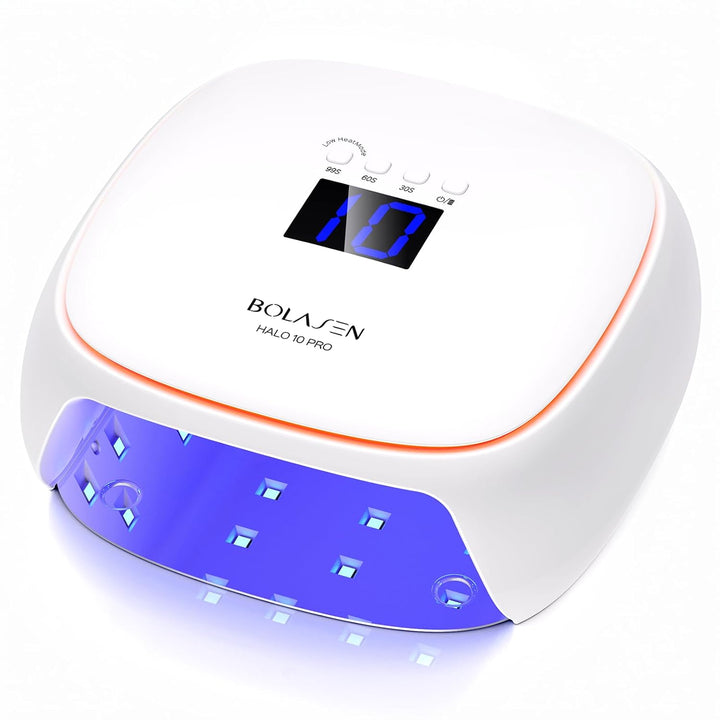 Cordless Rechargeable UV Nail Lamp - UV Light for Gel Nails with Metallic Reflector & Metal Base, 54W Portable Wireless LED Nail Dryer, Professional Fast Charger Curing Lamp for Salon P30 PRO