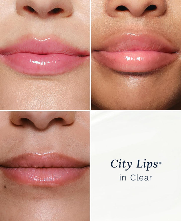City Lips Clear - Plumping Lip Gloss - Hydrate & Volumize - High Shine Lip Plumper - Hyaluronic Acid & Peptides Visibly Smooth Lip Wrinkles - Cruelty-Free
