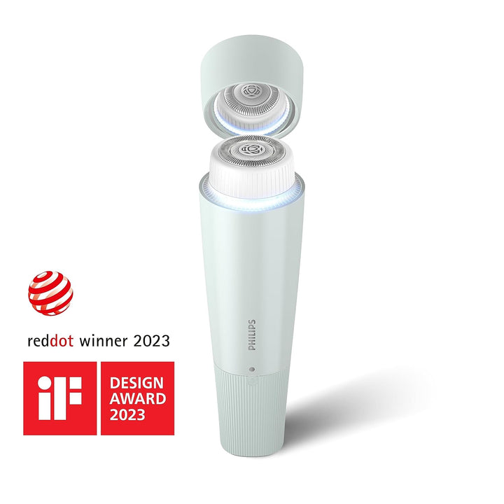 Beauty Series 5000 Electric Shaver and Personal Groomer for Women, Cordless & Compact, Hypoallergenic Head, Gentle & Quick Hair Removal Easy Touch Ups, Mint Green, BRR474/00