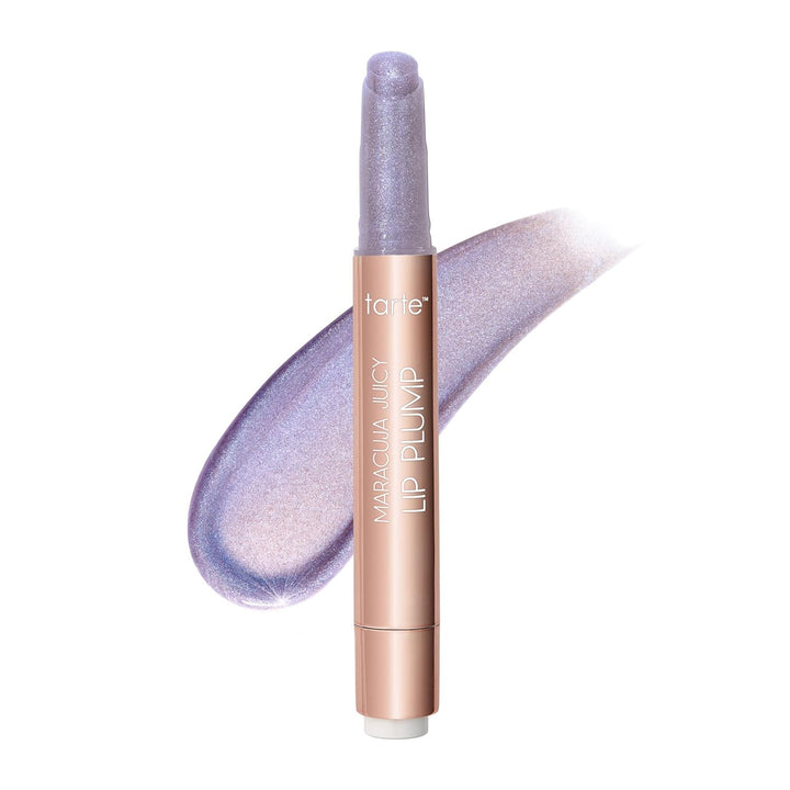Tarte Maracuja Juicy Shimmer Glass Lip Plump – Hydrating & Volumizing Lip Gloss Balm with Hyaluronic Acid & Vitamin E, Plumps & Moisturizes, Vegan & Cruelty-Free