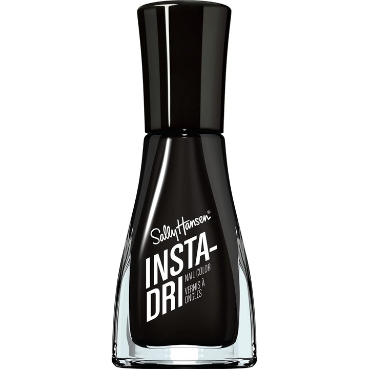 Insta-Dri, Back to Black, Quick Dry, Long Lasting, Opaque, Shinyblack Nail Polish