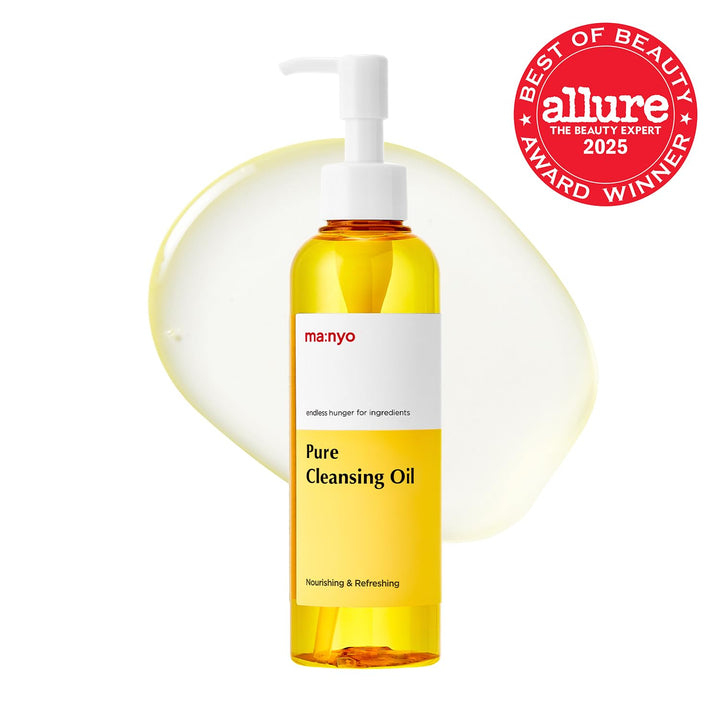 Pure Cleansing Oil, Natural Oil Cleanser for Face, Makeup Blackhead Remover, Korean Skin Care, 6.76 Fl Oz (200Ml)