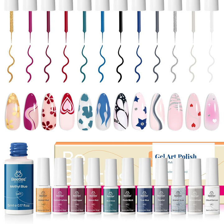 Beetles Nail Stamp 3Pcs Silicone French Tip Nail Stamp Kit with Replacement Nail Stamper Heads and Scrapers Soft Silicone Nail Printing Tool for Home Manicure Diy Nail Art Salon Gifts for Girls