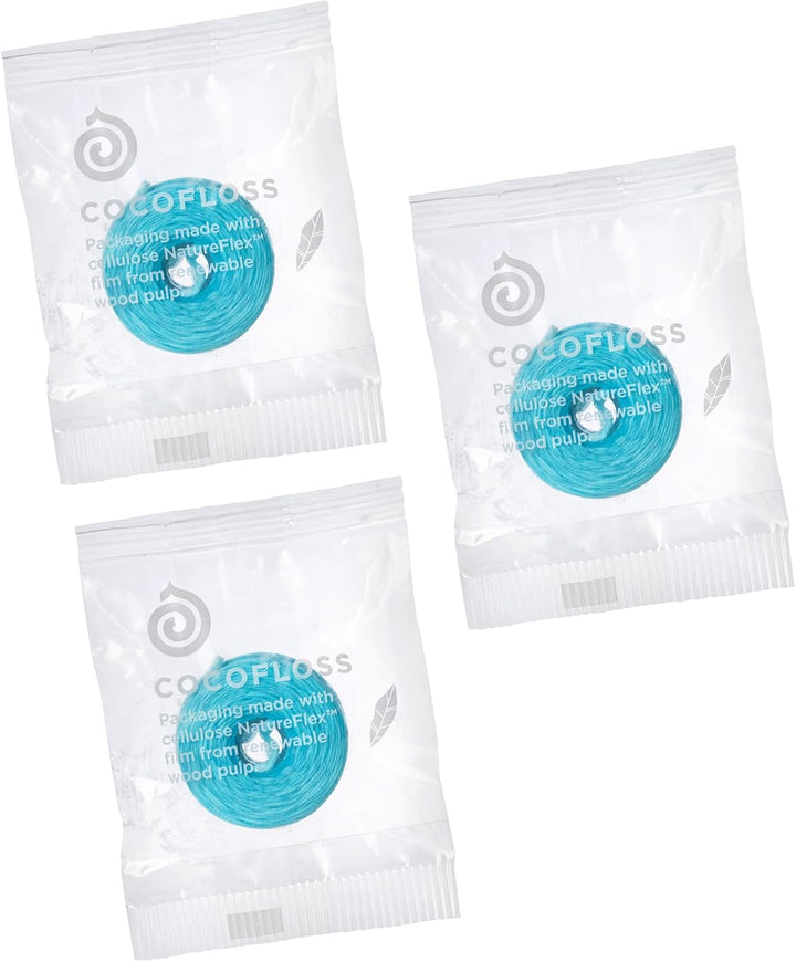 Woven Dental Floss, Dentist-Designed Oral Care, Mint, Waxed, Expanding, Vegan, Kid-Friendly String Floss with Coconut Oil, 1 Spool (33 Yd)