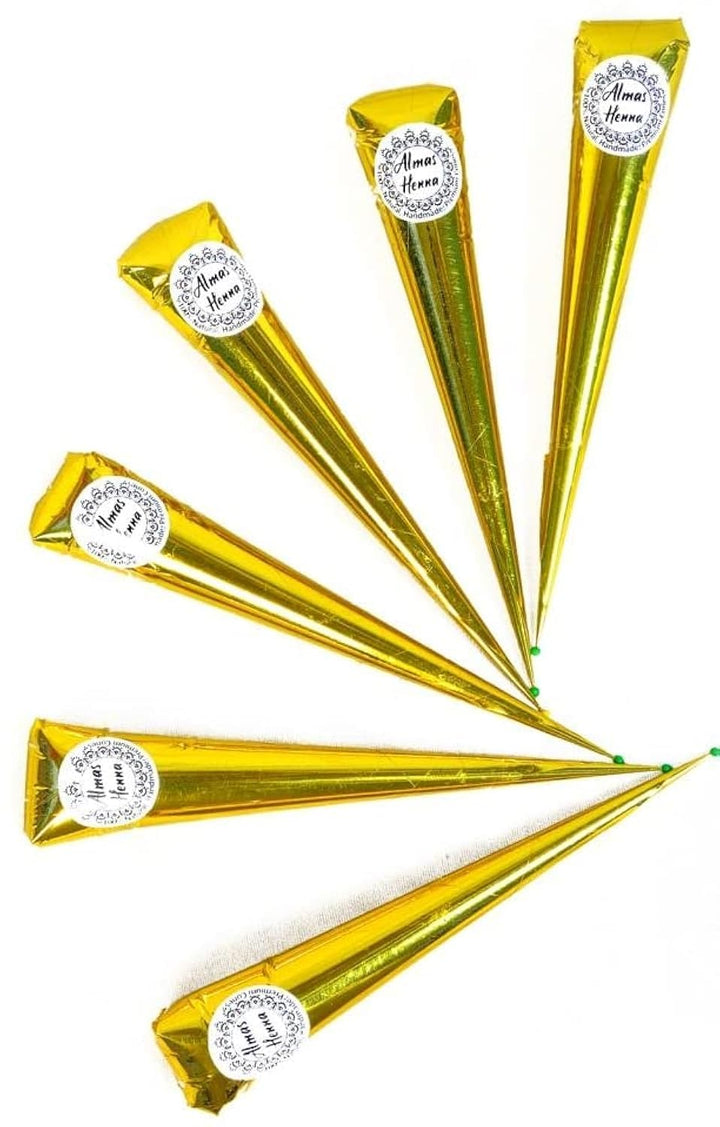 Henna Cones / Tubes 100% Natural, Ready to Use Paste Hair Color Hair Dye-Reddish Brown Color for Women, 3 PACK, 30G Each