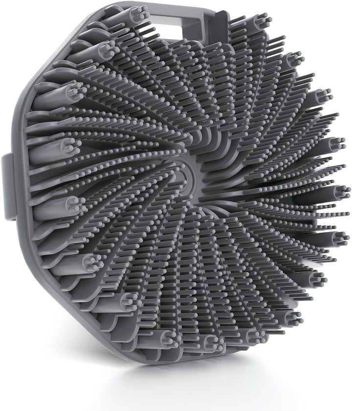 Silicone Body Scrubber, Exfoliating Body Wash Scrubbers Exfoliator, Shower Body Brush for Effective Showering Exfoliation and Gentle Massage (Black)