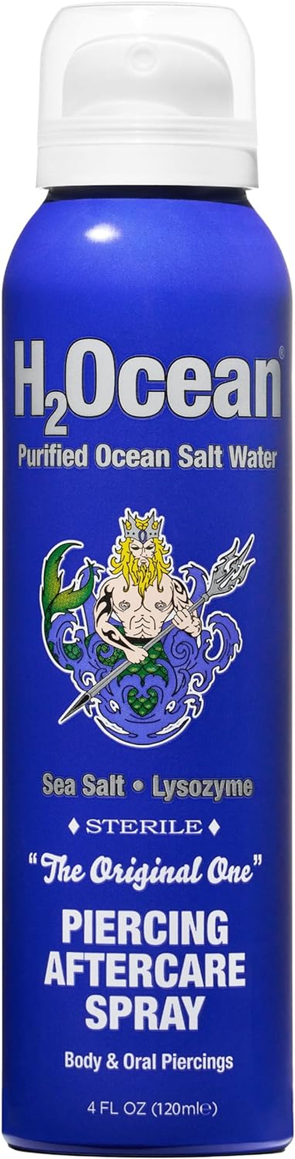 Piercing Aftercare Spray and Keloid Bump Removal– Sea Salt Spray for Body and Facial Piercings – Ear, Nose, Navel, Oral & Body Piercing Cleaner, Aftercare Solution for New Piercings– 4Oz