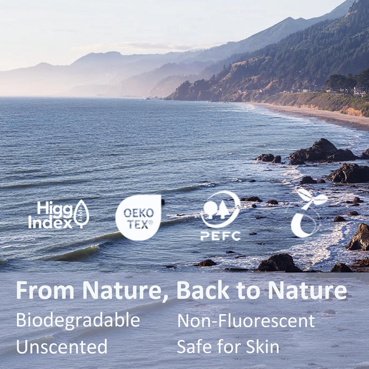 Face Towels, Disposable Biodegradable Clean Facial Towels for Sensitive Skin, Lint- Free Face Cloths for Makeup Remover, Skincare and Women Cleaning, Dry Wipes,100 Count Dot Texture